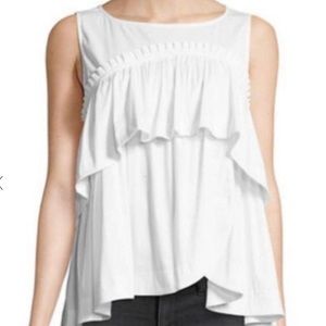 NWOT Patricia Luca White Blouse